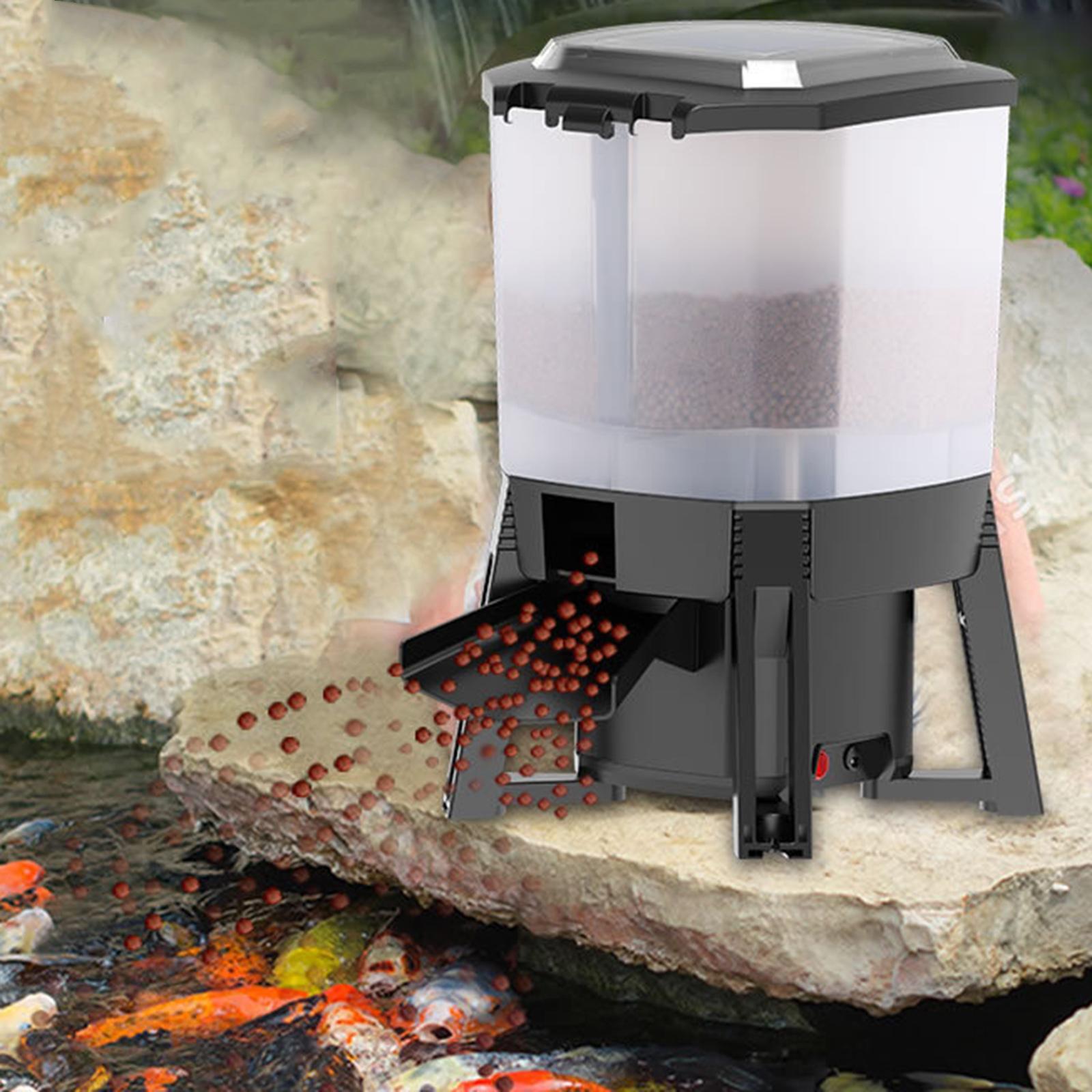 Aquarium Fish Feeder Automatic - 6л регулируемая солнечная автоматическая кормушка для
