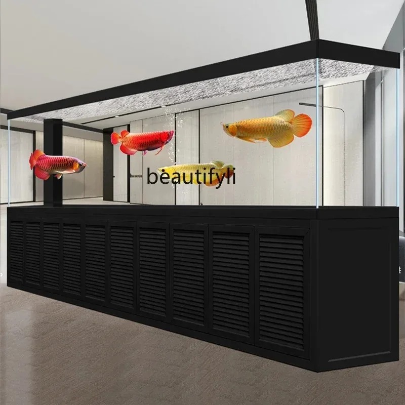 Aquarium Fish Live - Новый супер большой офисный алюминиевый аквариум