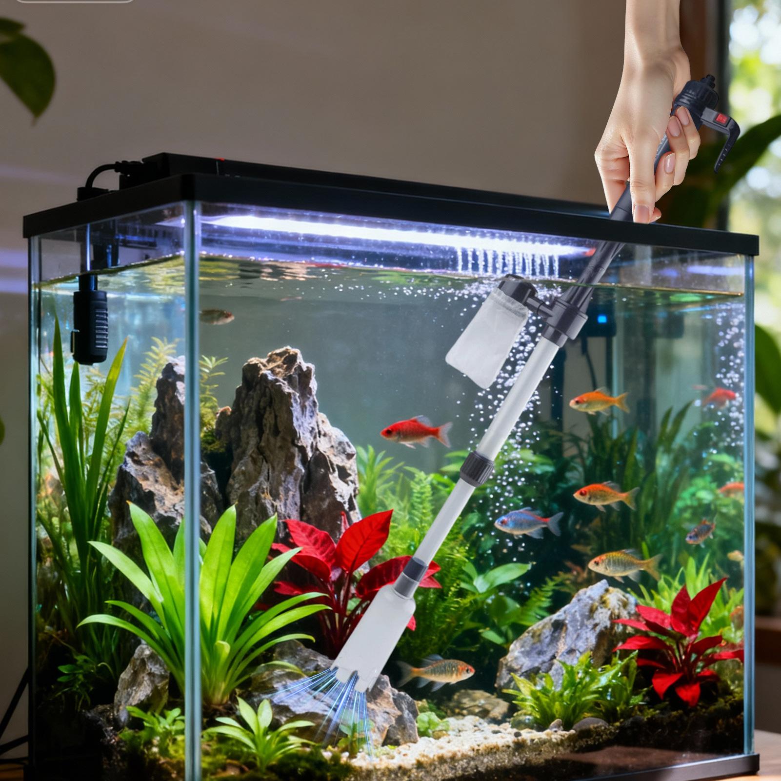 Aquarium Fish Tank Cleaner - Аквариумный пылесос 3 в 1 для