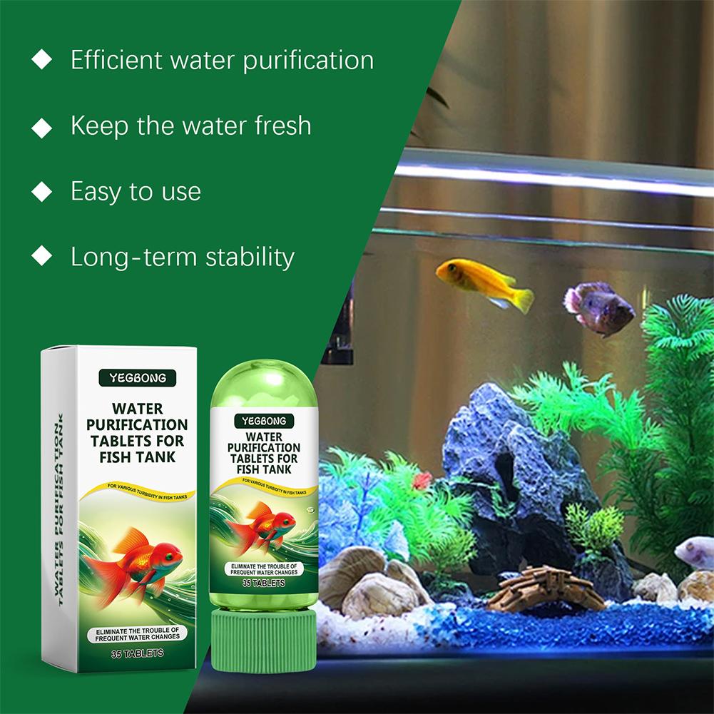 Aquarium Fish Tank Cleaner - Таблетки для очистки воды в аквариуме,