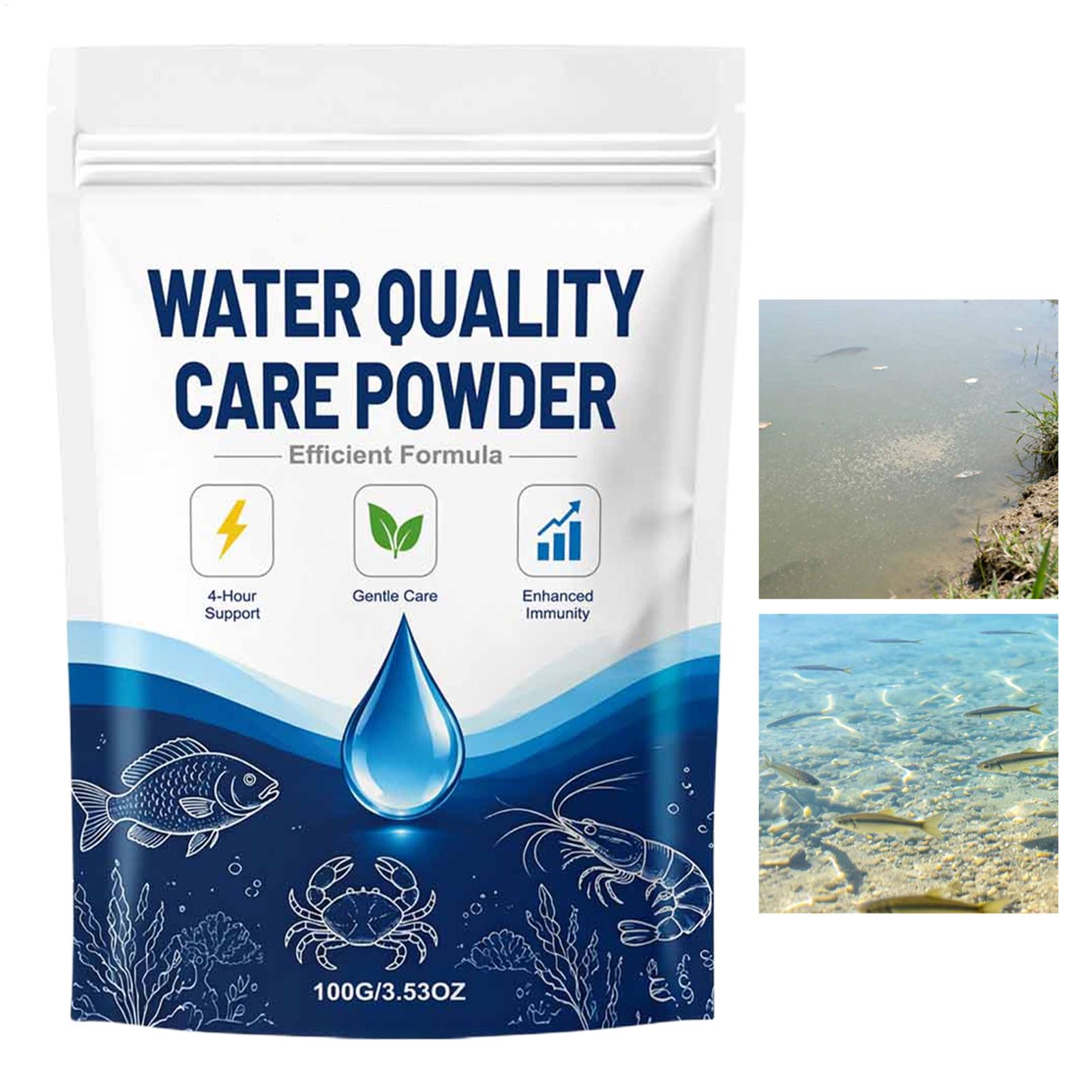 Aquarium Fish Tank Cleaner - 100 г порошкового очистителя воды для