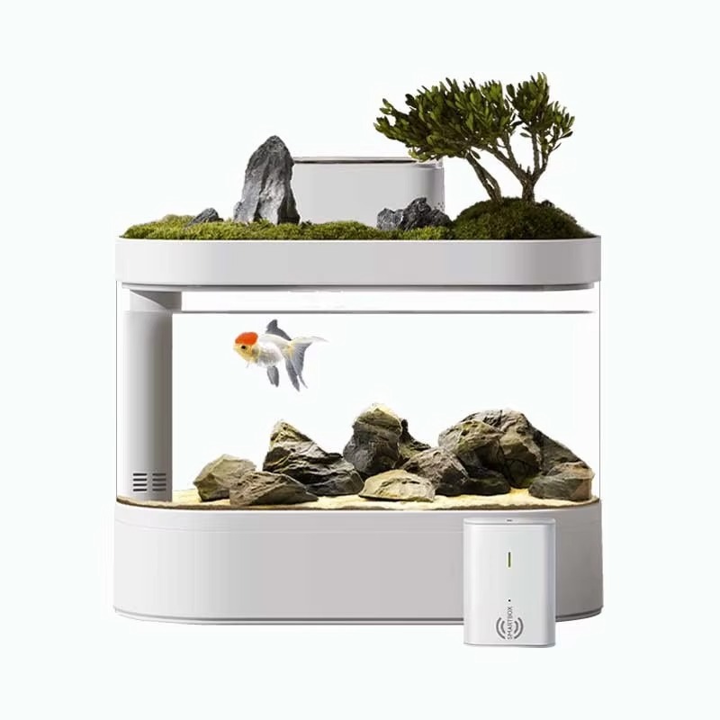 Aquarium Fish Feeder Automatic - Настольный умный аквариум с автоматической подачей