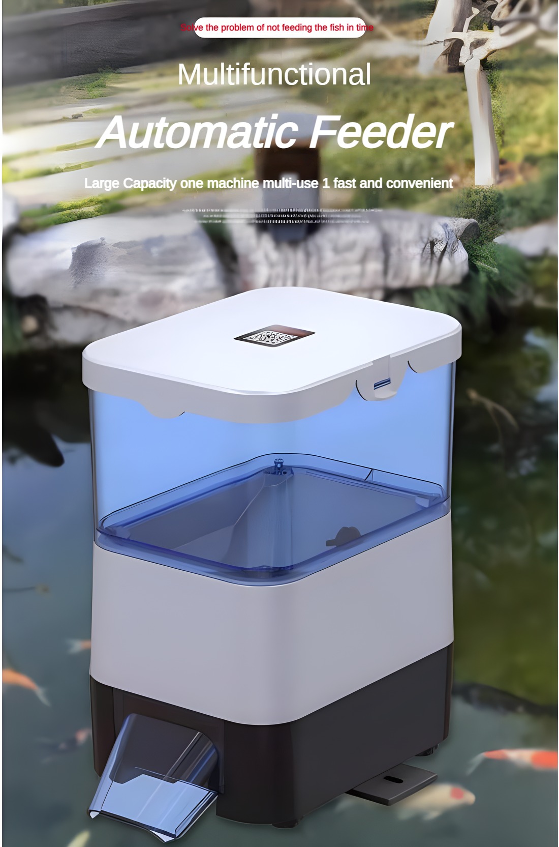 Автоматическая солнечная корму – обзор и цена Aquarium Fish Feeder Automatic