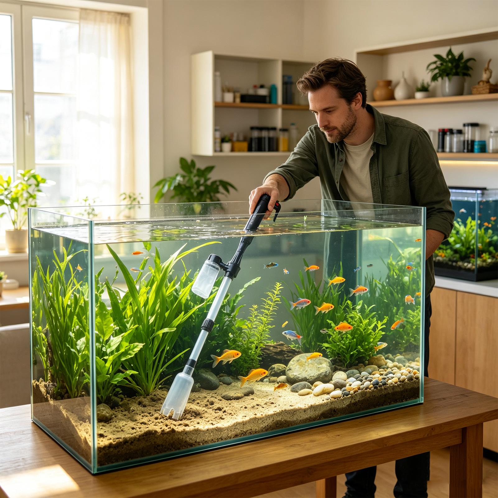 Аквариумный пылесос 3 в 1 для  – обзор и цена Aquarium Fish Tank Cleaner