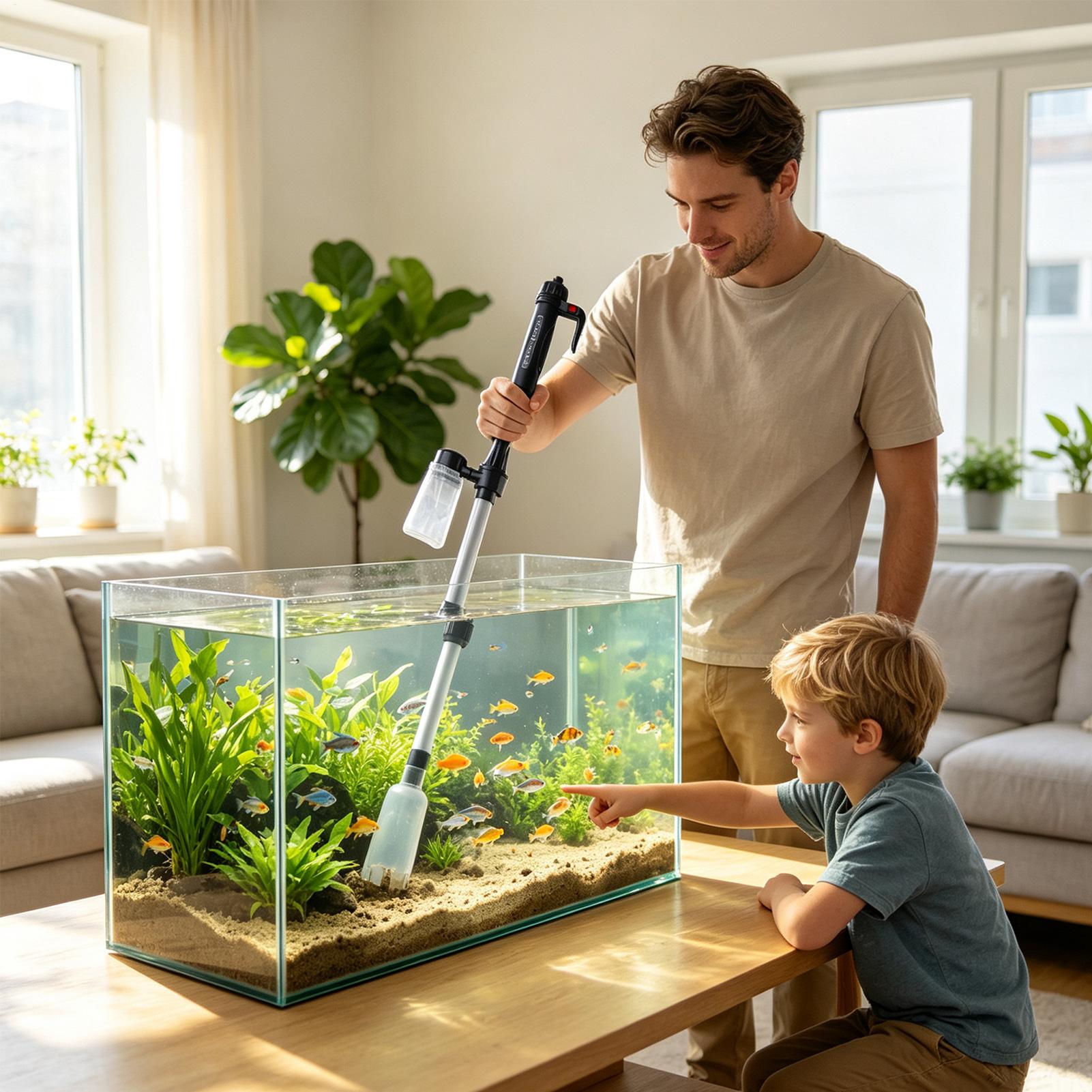 Аквариумный пылесос 3 в 1 для  – обзор и цена Aquarium Fish Tank Cleaner