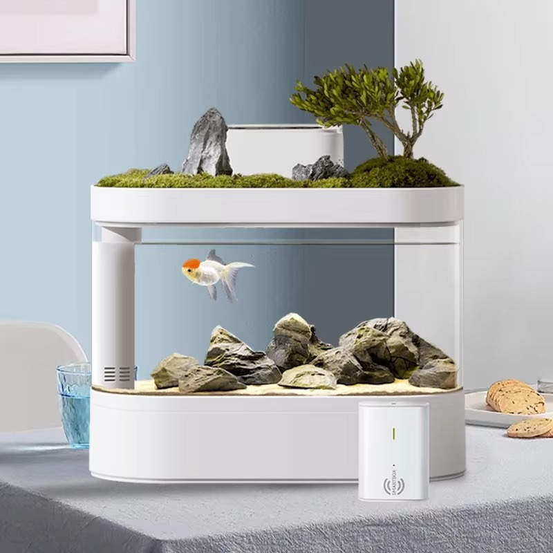 Настольный умный аквариум с ав – обзор и цена Aquarium Fish Feeder Automatic