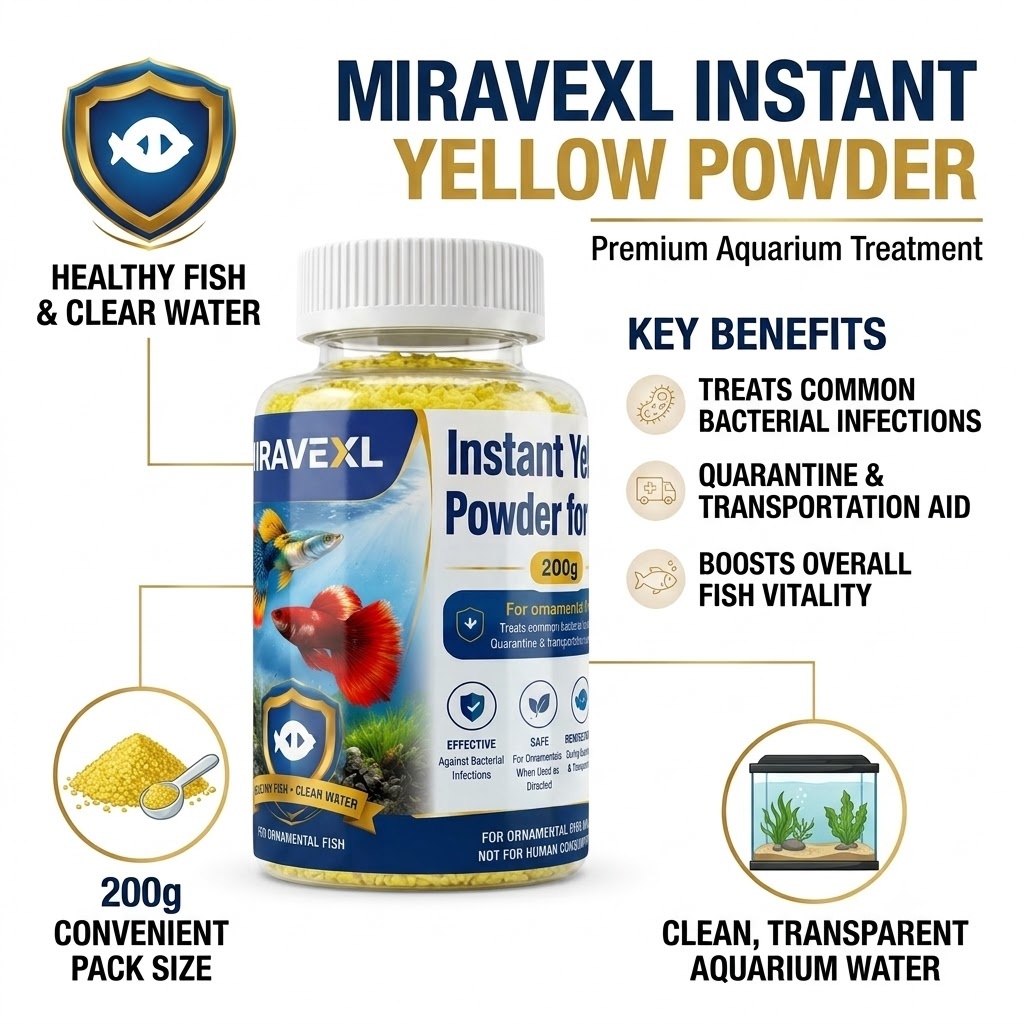 MIRAVEXL Мгновенный желтый пор – обзор и цена Aquarium Fish Medicine